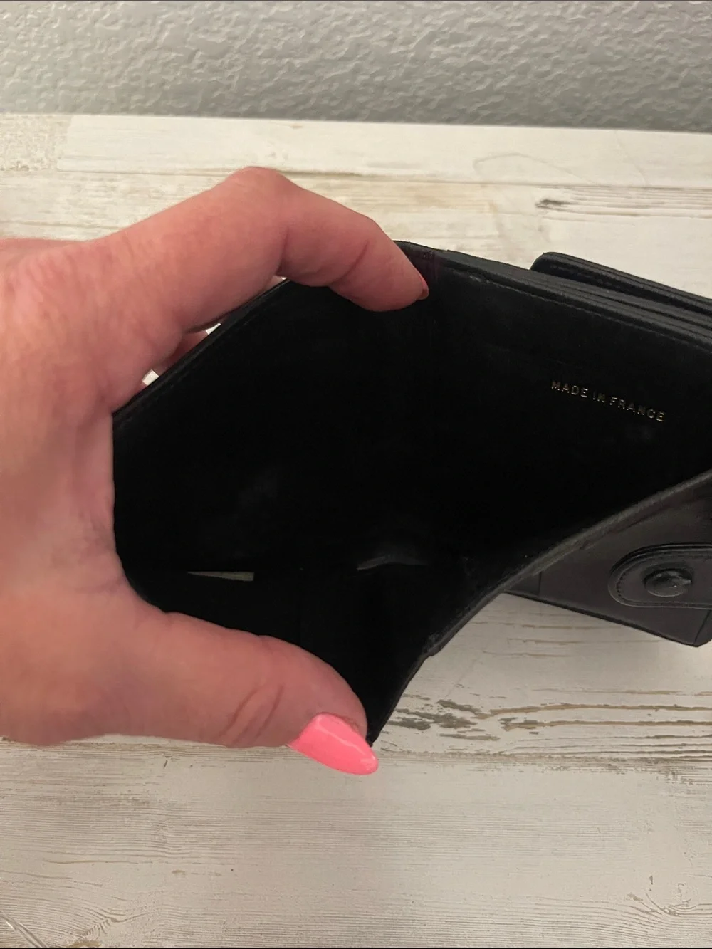 CHANEL Vintage Black Lambskin Oversized CC Bifold Wallet Made in France